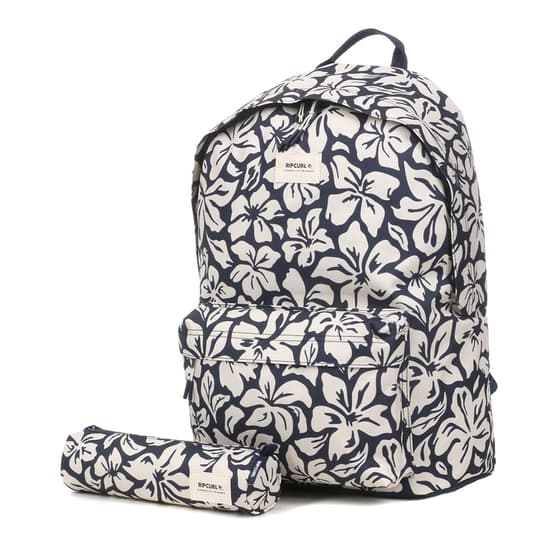 rip046wba49-sac-a-dos-rip-curl-dome 1-compartiment-navy-blanc-trousse-ronde-rip-curl-offerte-1