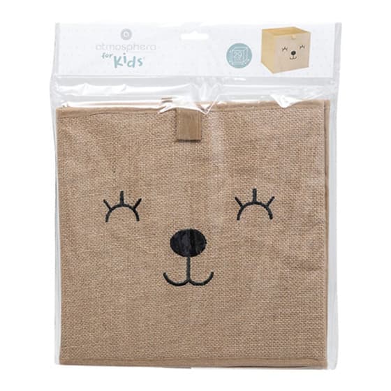 jja174305-boite-de-rangement-pliable-pour-enfant-jute-ourson-29-29cm-1