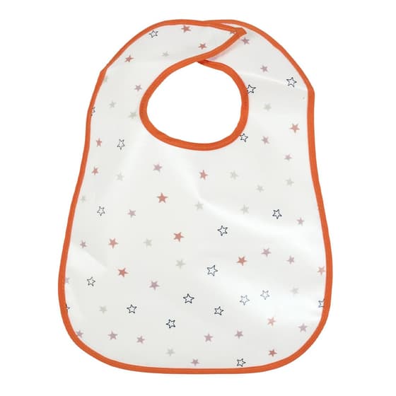 cmppu1000etoileorange-bavoir-impermeable-etoiles-tom-et-zoe-orange-1