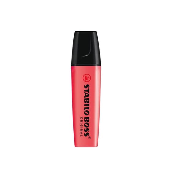 p1477003-surligneur-fluo-stabilo-boss-pointe-biseautee-corail