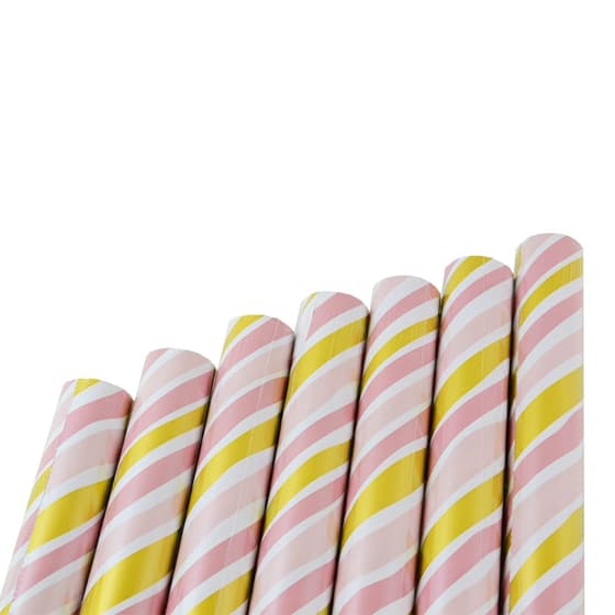 cla202054crayure-lot-de-7-rouleaux-papier-cadeau-5m-rayures-roses-et-dorees-clairefontaine-4