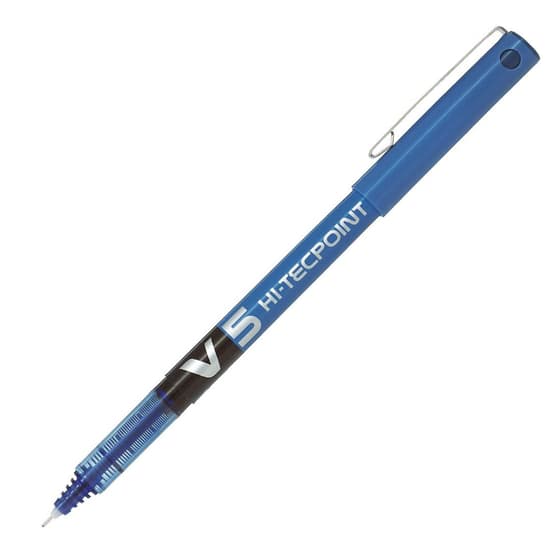1453701-stylo-roller-Hi-Tec-V5-Pilot-encre-liquide-bleu-1