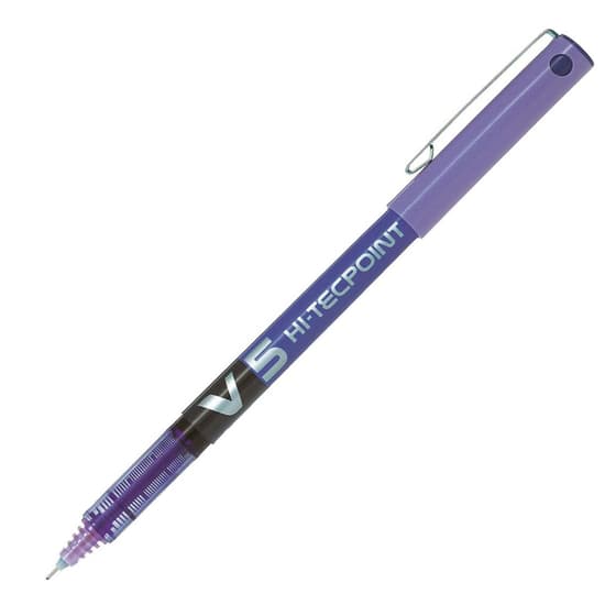 1453708-stylo-roller-Hi-Tec-V5-Pilot-encre-liquide-violet-1