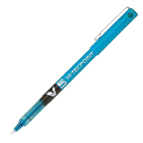 1453741-stylo-roller-Hi-Tec-V5-Pilot-encre-liquide-turquoise-1