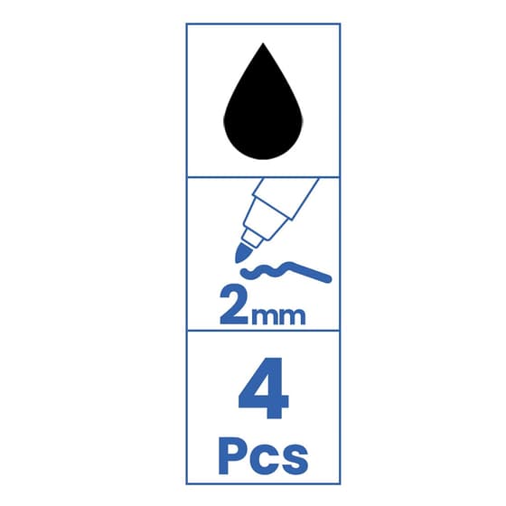 mais01202-4-marqueurs-permanents-be-basic-pointe-conique-moyenne-noir-3