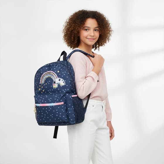 Sac-à-dos-MILKY-KISS-Puffy-2-compartiments-Rainbows-1