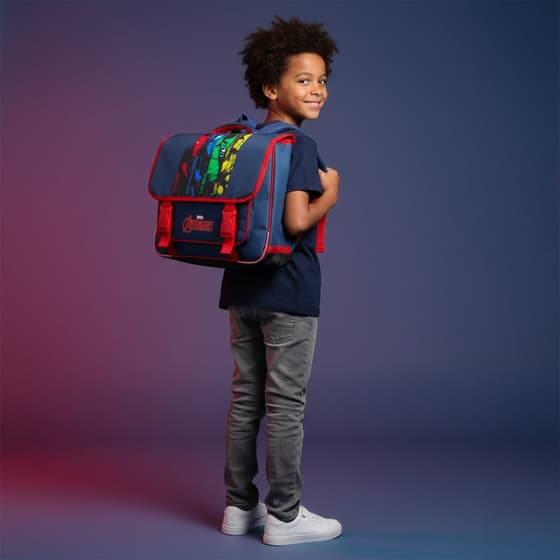 BAGDES25AVTH13MASK-Cartable-AVENGERS-38-cm-2-compartiments-bleu-et-rouge-1