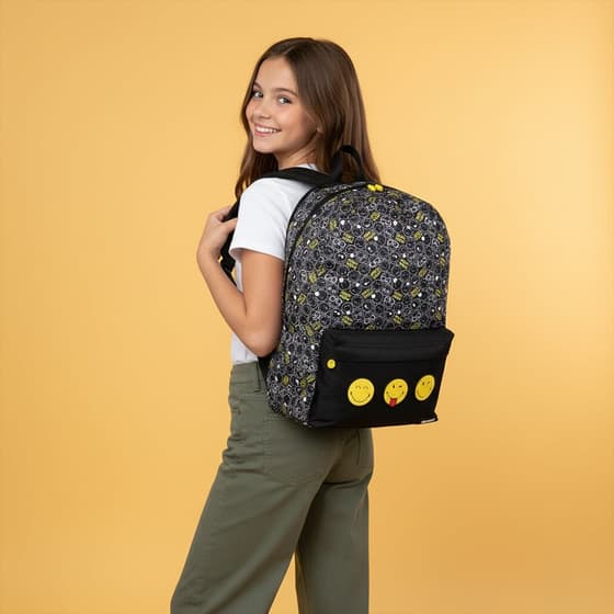 HAM400152232-Sac-à-dos-SMILEY-Smile-1-compartiment-Réversible-2en1-2