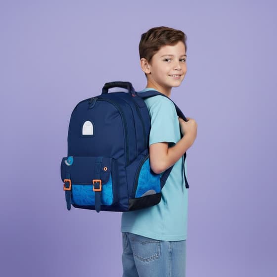 OBE7384700-Sac-à-dos-KICKERS-Boy-Fantaisie-2-compartiments