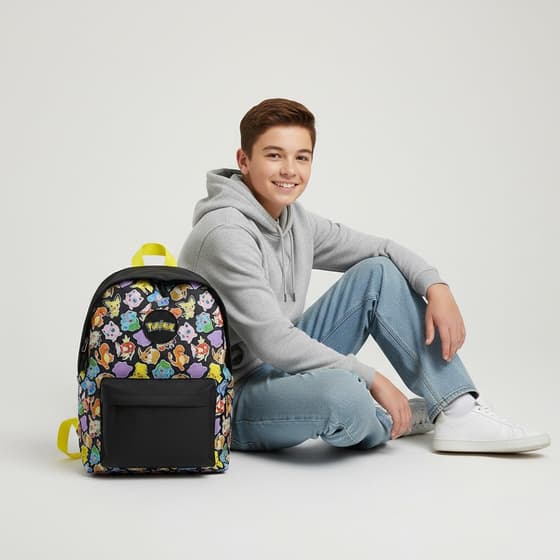 LAP241POK204FIL-Sac-à-dos-POKEMON-1-compartiment-motifs-Pokémons-noir
