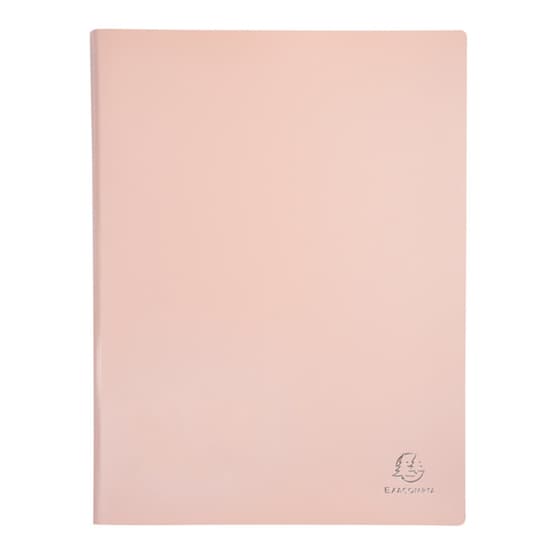 exa033018rosrdse-protege-documents-a4-exacompta-blush-pastel-60-vues-30-pochettes-corail