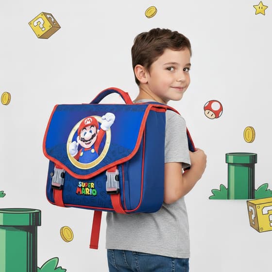 LAP25DSMA203ACA-Cartable-SUPER-MARIO-38cm-2-compartiments-bleu