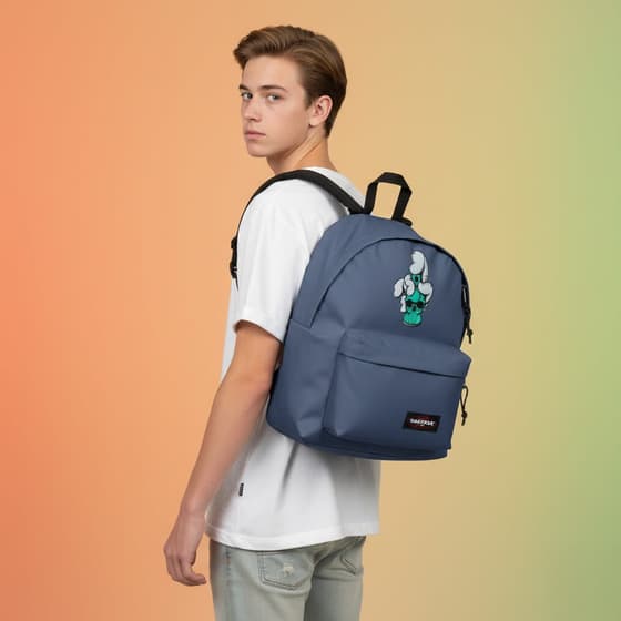 EK000620U59PERSO-Sac-à-dos-EASTPAK-Padded-Pak'R-Powder-Pilot-1-compartiment-bleu-personnalisable