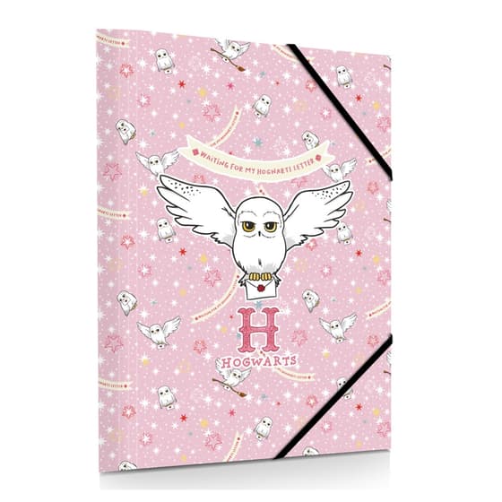 kidhap55440rose-chemise-a-rabats-harry-potter-hedwig-magical-stars-carton-pellicule-rose-1