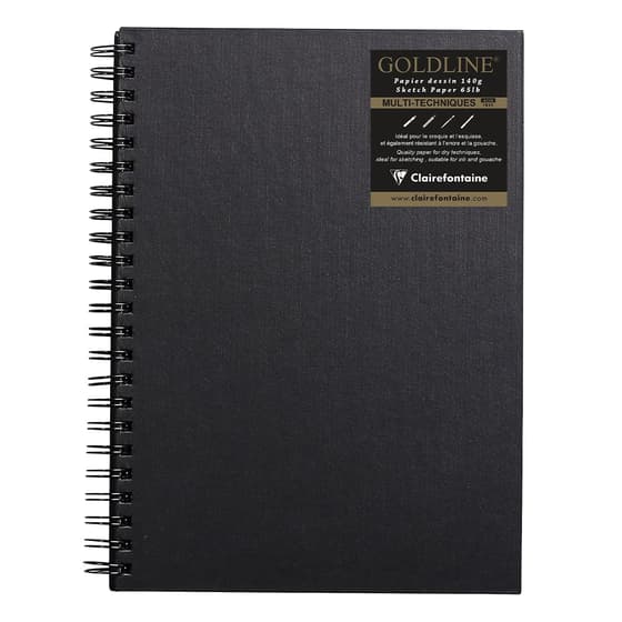 cla34254c-carnet-de-dessin-a4-multitechnique-goldline-a-spirales-uni-140g-64p