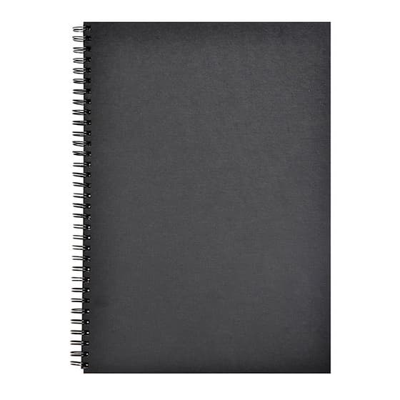 34264C-Carnet-de-dessin-A3-multitechnique-Goldline-64-pages-noires-140g
