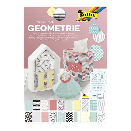 fol48449-Bloc-de-papier-à-motifs-GEOMETRIE-20-feuilles-24-x-34-cm-1