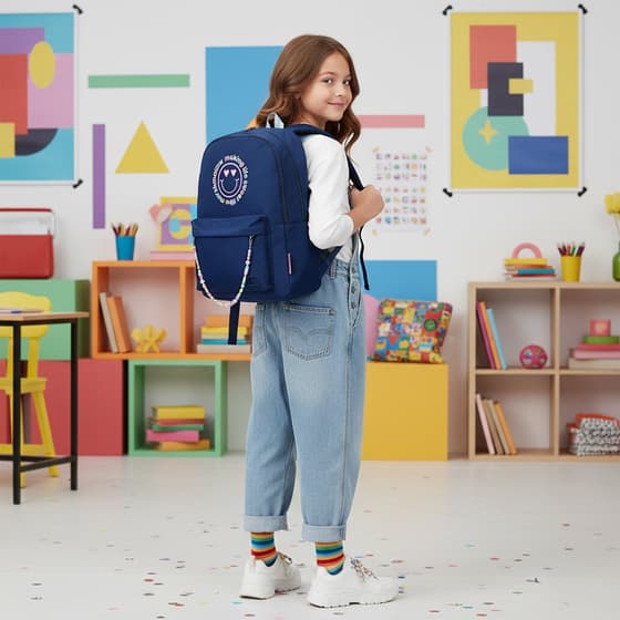 KIDMAR65225-Sac-à-dos-MARSHMALLOW-Happy-2-compartiments-Bleu-2
