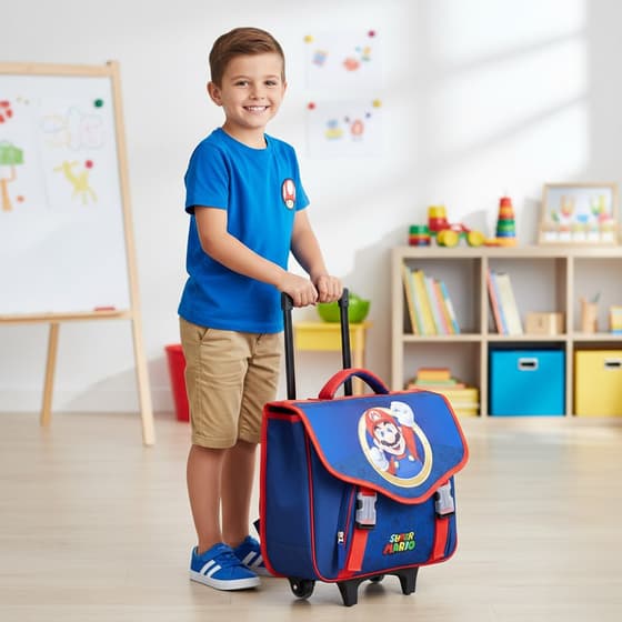 Cartable-à-roulettes-SUPER-MARIO-41cm-2-compartiments-bleu-LAP25DSMA203ARO