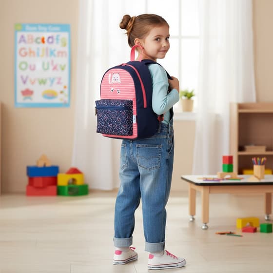 Sac-à-dos-maternelle-OBERTHUR-Chaton-corail-et-marine-OBEDES2565081-(2)