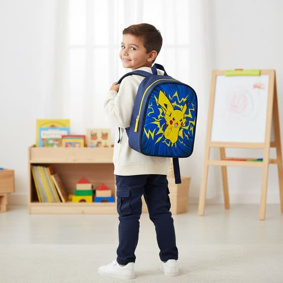 Sac-à-dos-maternelle-POKEMON-Pikachu-bleu--LAP25IPOK201SAC