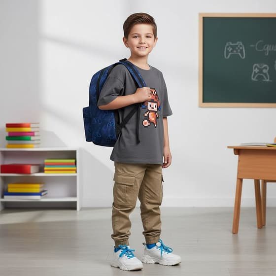 Sac-à-dos-SKOOTER-Gamers-Unite-1-compartiment-bleu-VAD42100097