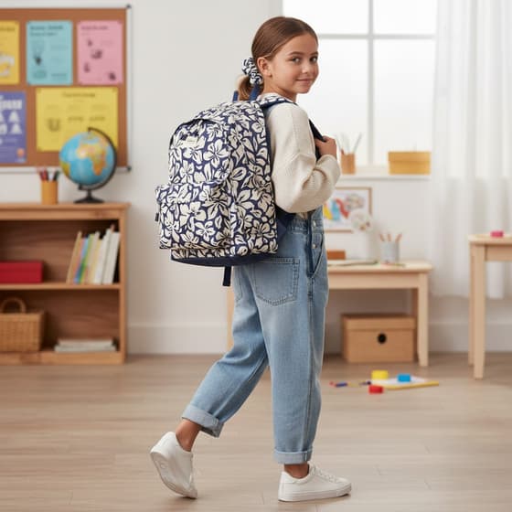 Sac-à-dos-RIP-CURL-Double-Dome-2-compartiments-Navy-Blanc-+-Chouchou-assorti-RIP047WBA49