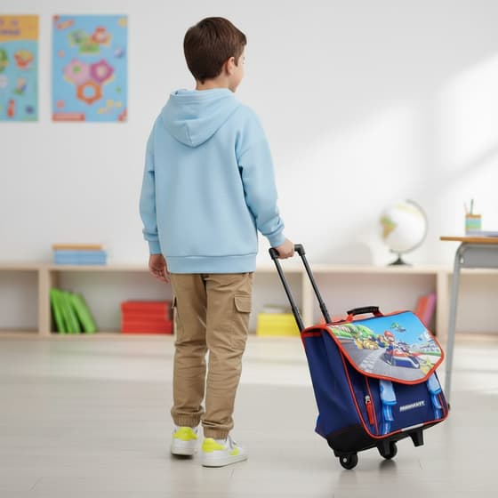 Cartable-à-roulettes-SUPER-MARIO-Kart-41cm-2-compartiments-LAP24AMAK203ARO-(2)