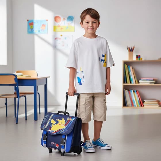 Cartable-à-roulettes-POKEMON-Pikachu-41cm-2-compartiments-bleu-marine-LAP23KPOK203PLR-(2)