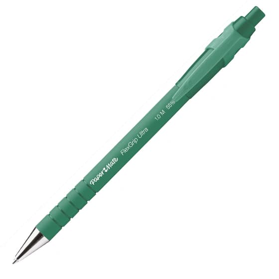 1389630-stylo-bille-flexgrip-papermate-retractable-vert