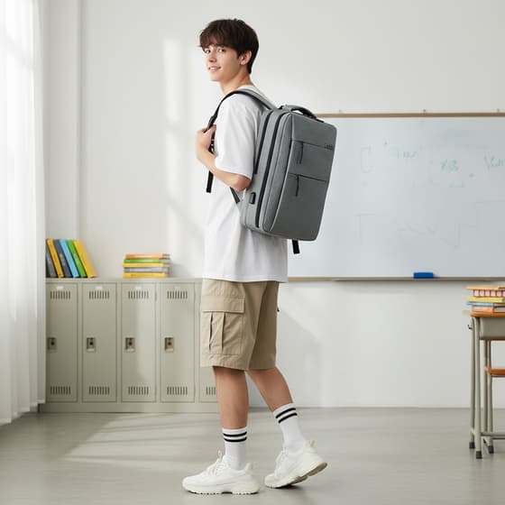 way71059-sac-a-dos-urbain-waytex-2-compartiments-gris