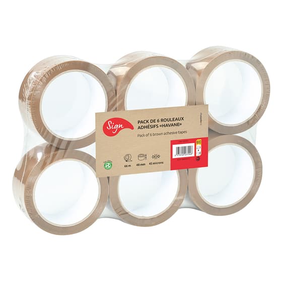 carsg23794-6-rouleaux-adhesifs-larron-48mmx66mm-polypropylène-havane-1
