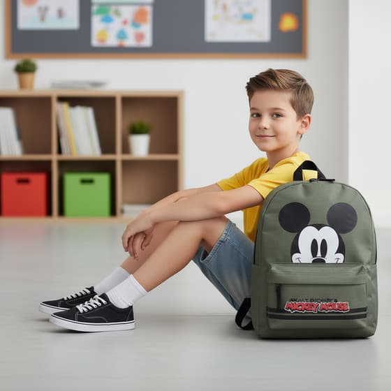 vad0883607-sac-a-dos-loisirs-mickey-the-biggest-of-all-stars-vert-kaki