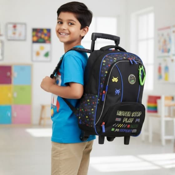 kiddeskip02265-sac-a-dos-a-roulettes-kip-game-zone-2-compartiments-noir