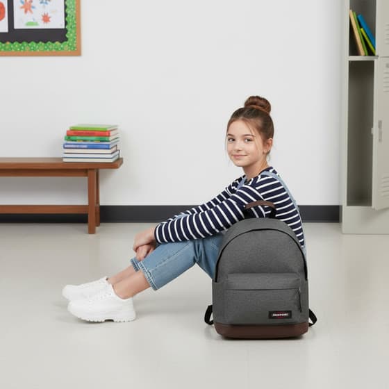 Sac-à-dos-EASTPAK-Wyoming-anthracite-fond-cuir-BLACK-DENIM-Gris-Foncé-EK81177H-(2)