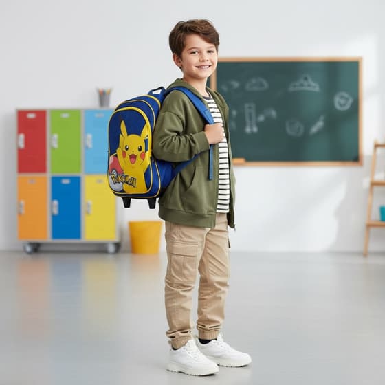LAPDES23214POF204ROP-Sac-à-dos-à-roulettes-POKEMON-Ball-1-compartiment