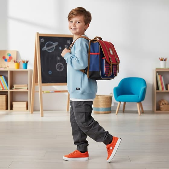 Cartable-KICKERS-Boy-38cm-2-compartiments-rouge-OBEDES24671101