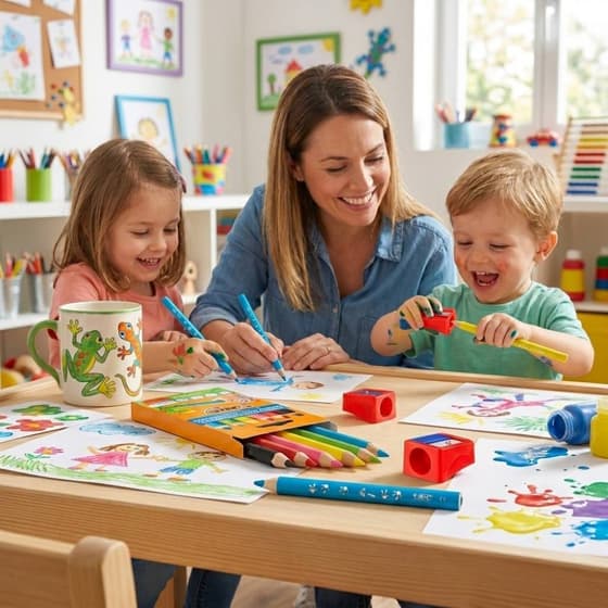 VA-6 Crayons de couleur multi-surfaces BIC Kids avec taille crayon
