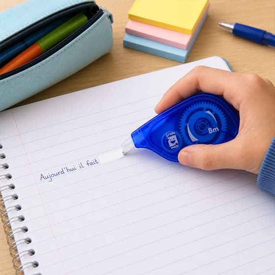 Souris de correction XXL Déroulement latéral - mise en situation 2
