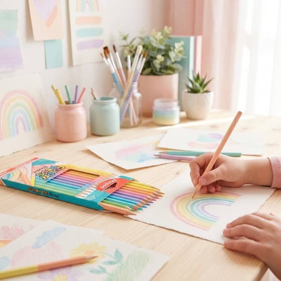 VA-12 crayons de couleur Pastel MAPED Color'Peps