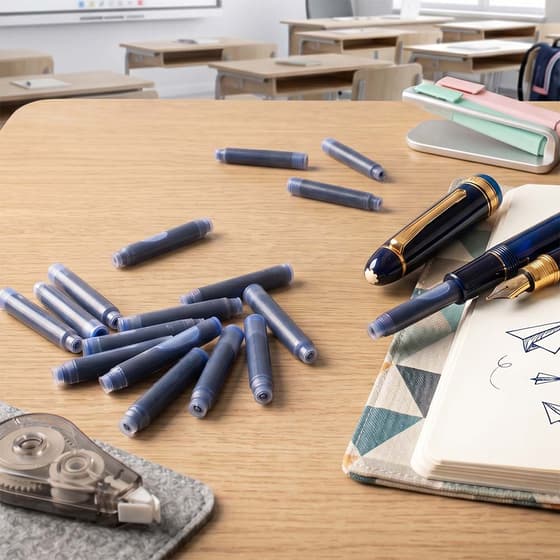30 cartouches d'encre standard pour stylo plume - visuel d'ambiance