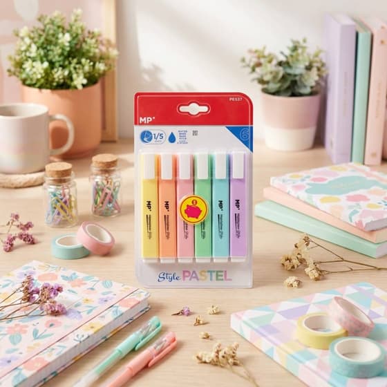 VA-6 Surligneurs Pastel Highlighter Style (1)