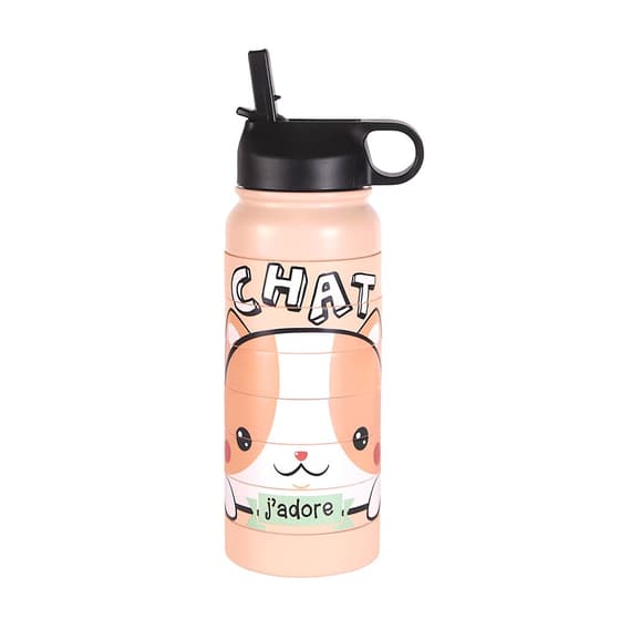 cmpka0801rose-gourde-enfant-acier-inoxydable-chat-kawaii-puzzle-750ml-rose-2