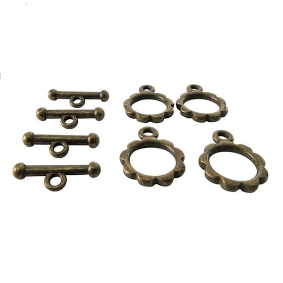 268654-Lot-de-4-fermoirs-anneaux-couleur-bronze