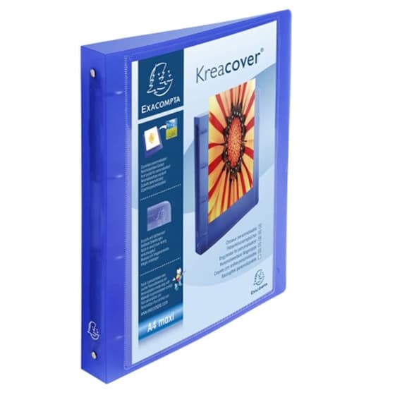 EXA51562E-Classeur-personnalisable-A4+-EXACOMPTA-Kreacover-4-anneaux-dos-4cm-bleu