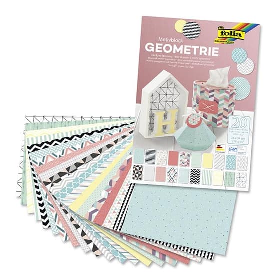 48449-Bloc-de-papier-à-motifs-GEOMETRIE-20-feuilles-24-x-34-cm-1