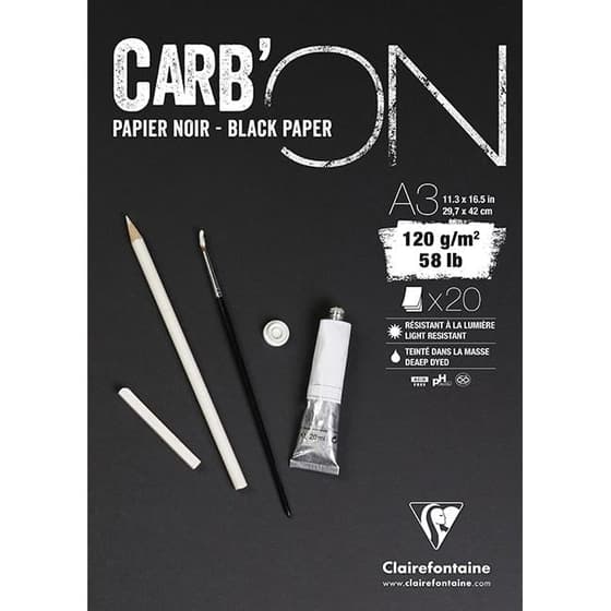 975040C-Bloc-papier-noir-Carb'On-A3-20-feuilles-120g