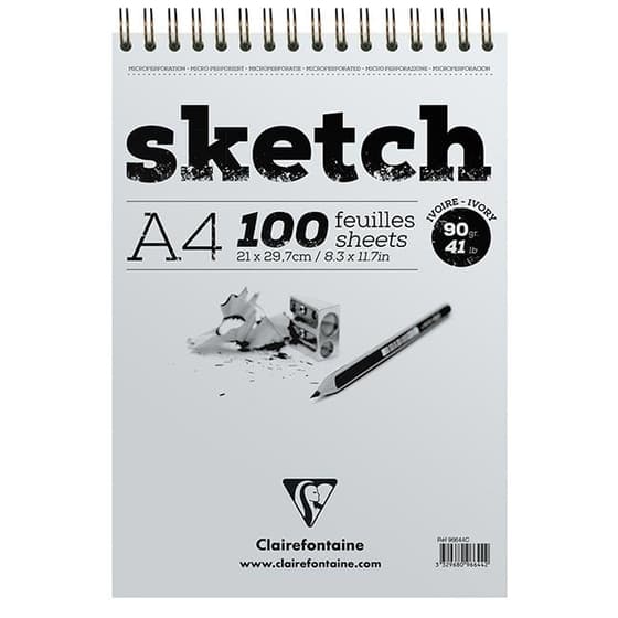 96644C-Sketch-book-CLAIREFONTAINE-A4-100-feuilles-ivoire-90g