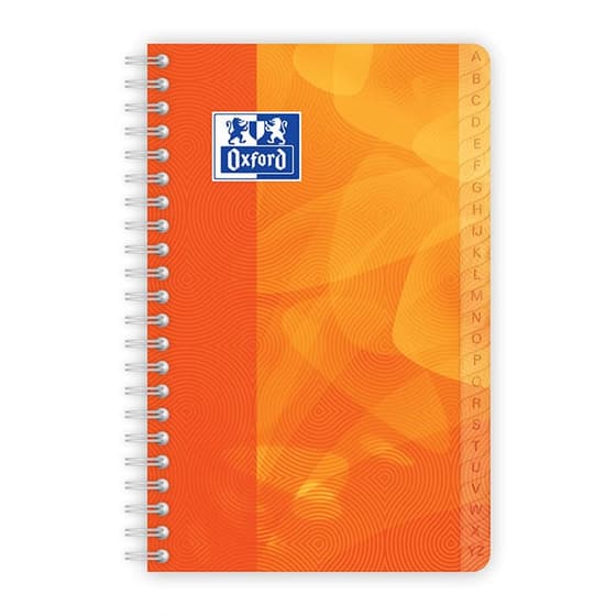 repertoire-a-spirale-oxford-polypro-orange-11x17-100p-petits-carreaux-400080692