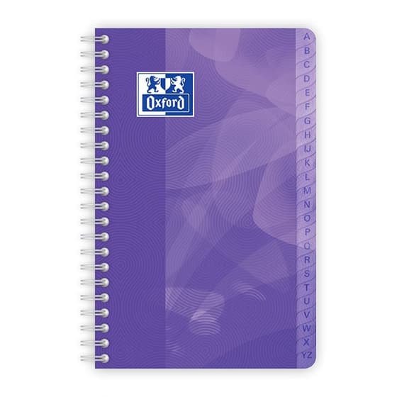 repertoire-a-spirale-oxford-polypro-violet-11x17-100p-petits-carreaux-400080692